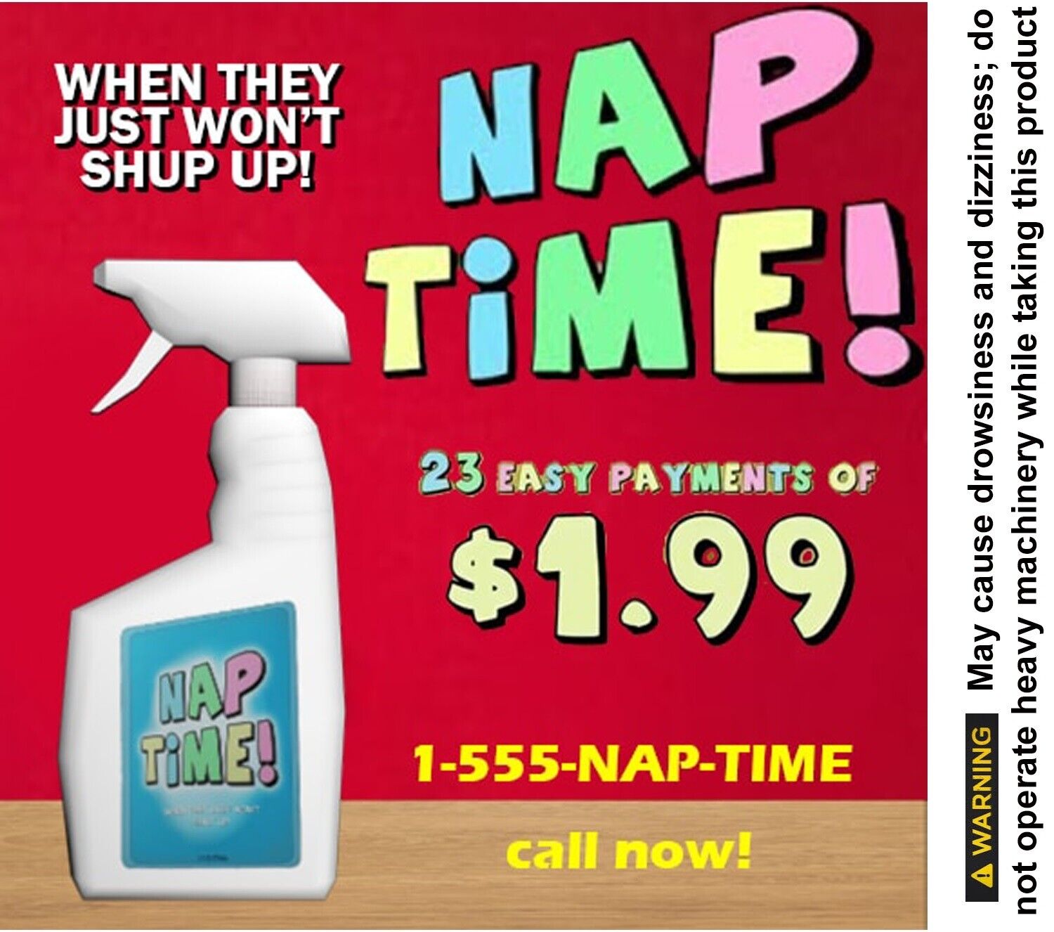 NAP TIME SPRAY 3" Being Patient