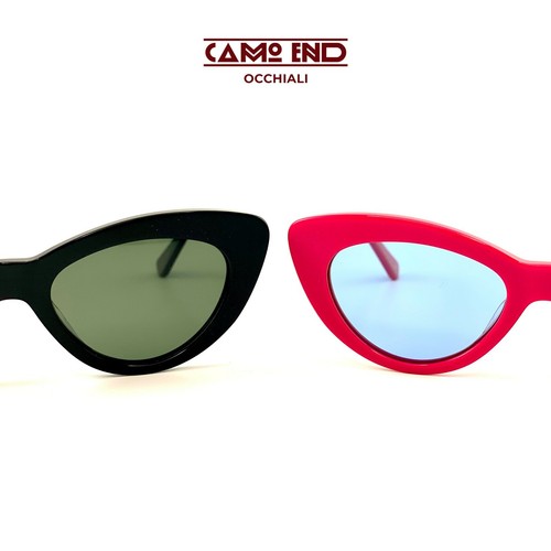 Occhiale CAMO END 95224 sunglasses sole acetato donna gatta nero - Foto 4 di 4