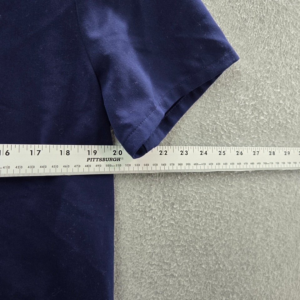 FIGS Women Scrub Top Medium Blue Casma ThreePocket Scrub Shirt Short