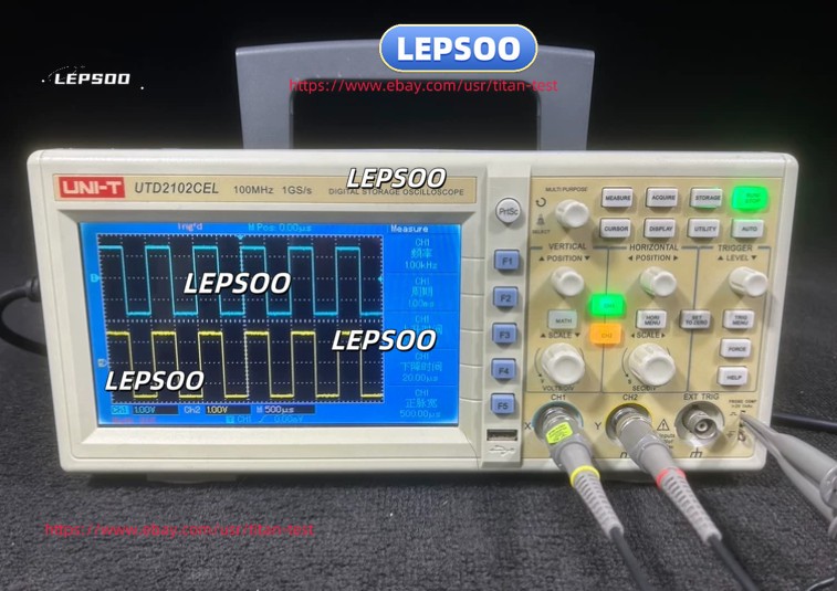 1PCS USED LINI-T UTD2102CEL DIGITAL STORAGE oscilloscope!&