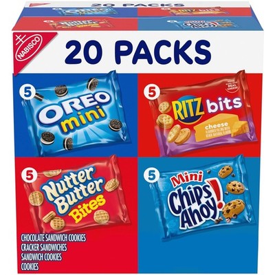 Nabisco Classic Mix Variety Pack, OREO Mini, CHIPS AHOY! 1 Ounce (Pack of 20) 