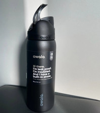 Owala FreeSip 32oz Stainless Bottle Leak-Proof Black