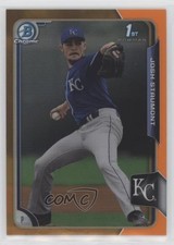 2015 Bowman Draft Chrome Orange Refractor 11/25 Josh Staumont #144 w5p