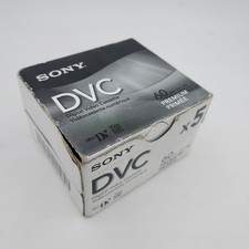 SONY Mini DV Premium 60 min DVC DVM60PRL - Box of 5 NEW 