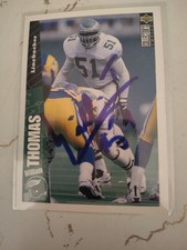 William Thomas Autographed 1996 Upper Deck Collector's Choice #280 Football...