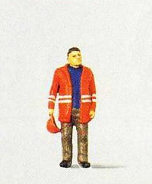 Preiser 28010 HO Scale Individual Figure - Railway Personel Modern