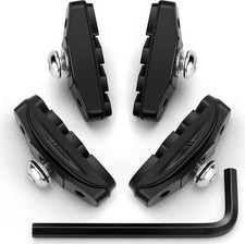 2 Pairs Premium Bike Brake Pads,Professional Caliper Brake Pads for Road Bicycle