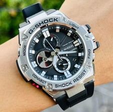 Casio G-Shock G-STEEL GST-B100-1A Tough Solar Bluetooth Watch – New – Stainless