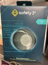 Safety 1st Stove Knob Covers 5 Pack Black  Door Knob Covers 4 Pack White