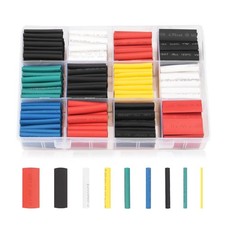 650Pcs HEAT SHRINK Tubing Sleeve 2:1 Shrinkable Tube Wire Cable Assortment Kit