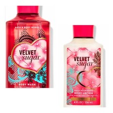  Bath  Body Works  Velvet Sugar Set  Body Wash  Bod Lotion  NEW 
