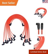 Universal 10.5mm Racing Spark Plug Wires - Heat Resistant Braided Design Universal 10.5mm Racing Spark Plug Wires - Heat Resistant Braided Design