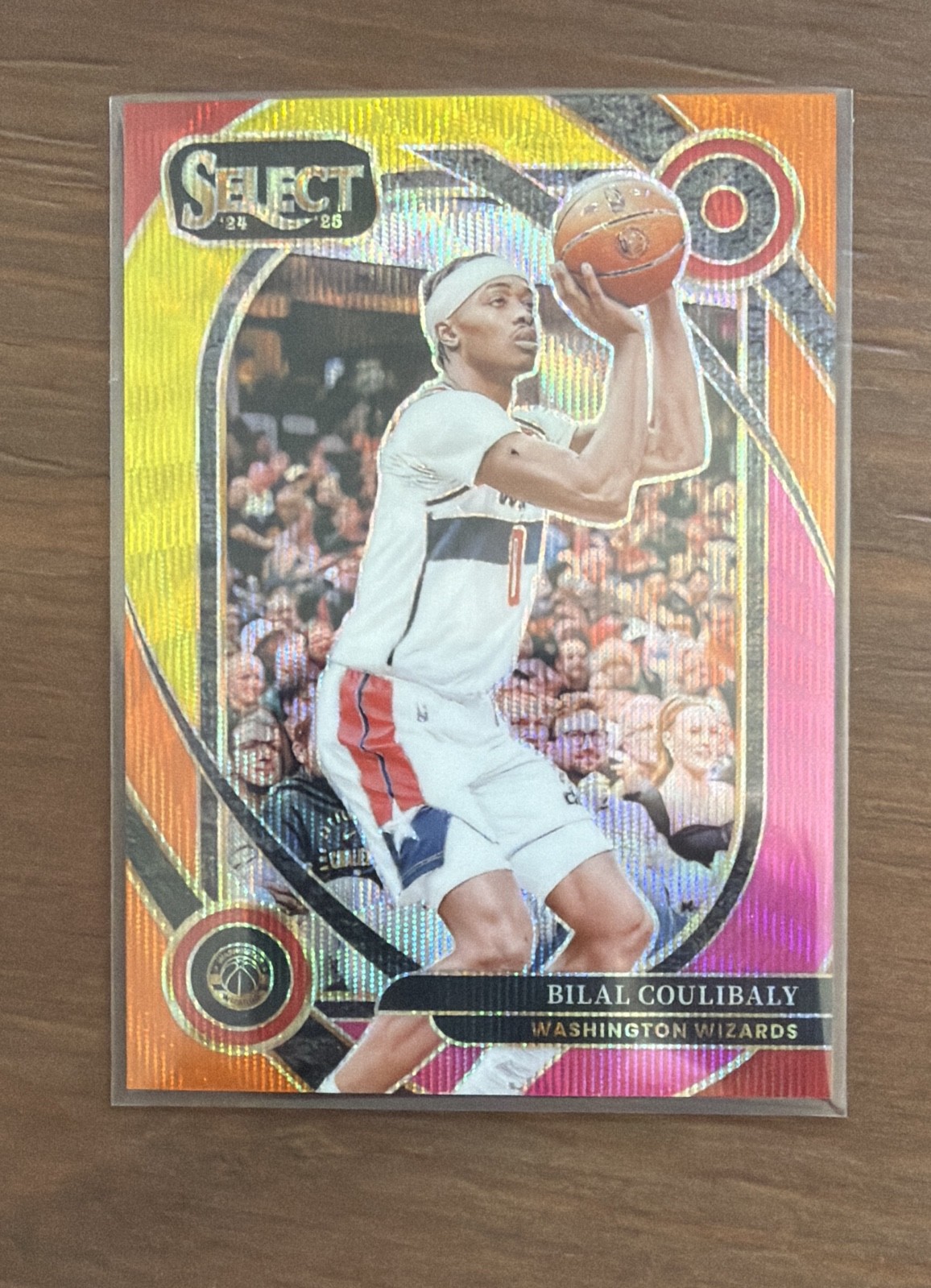 2024-25 Panini Select - Courtside Bilal Coulibaly #211 Multi Wave Prizm /20