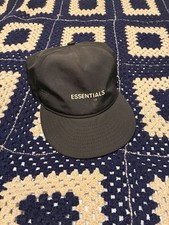 Fear Of God Essentials New Era 9Fifty Retro Hat Cap Strapback Black Flaws