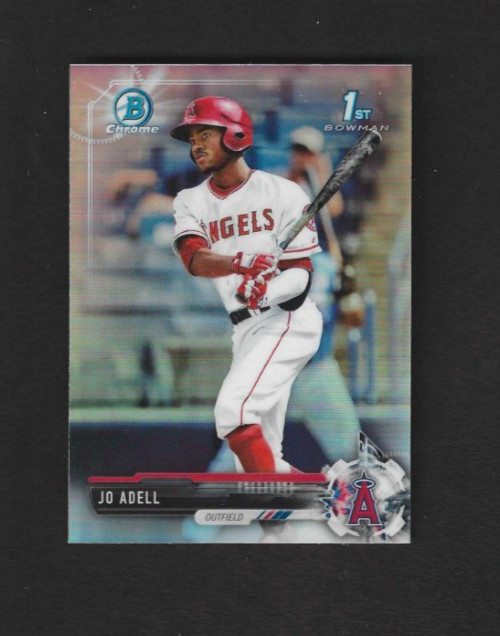 2017 Bowman Draft Jo Adell Chrome Refractor BDC-95 - Los Angeles Angels