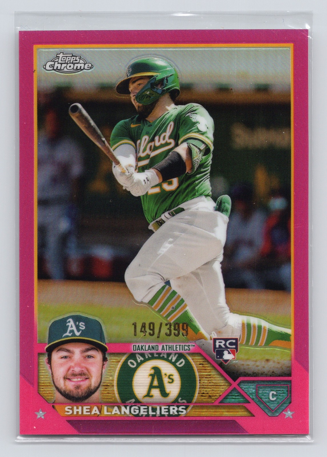 2023 Topps Chrome #175 Shea Langeliers Magenta Refractors #/399