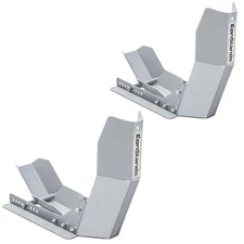 Set 2x Motorcycle Wheel Chock Transport Easy Fix galvanized