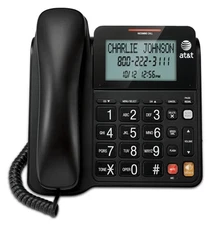 AT&T CL2940 Corded Phone with Speakerphone Extra-Large Tilt Display/ Buttons
