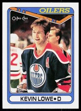 1990-91 O-Pee-Chee Kevin Lowe #307 Edmonton Oilers