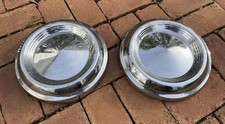 Dog Dish Hubcaps Hot Rat Rod Ford Mercury - Vintage 10.5 2