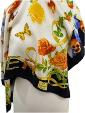 S34  tienne Aigner Floral multicolore Silk Scarf 34 inch