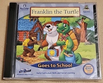 NEW Franklin the Turtle: Goes to School (Mac & Windows) CD-Rom 2 Disc Set SEALED