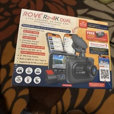 ROVE R2-4K DUAL Dash Cam Front and Rear, STARVIS 2 Sensor, FREE 128GB Card