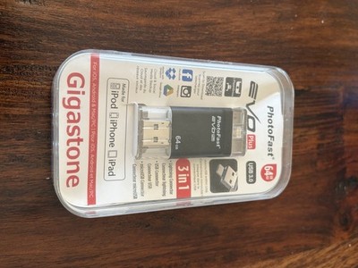 PhotoFast EVO Plus  64GB - For iPhone, iPod, iPad, PC - Lighting Connector 3.0