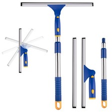 14 inch Multi-Purpose Shower Squeegee for Glass Doors, Swivel Window Squeegee...