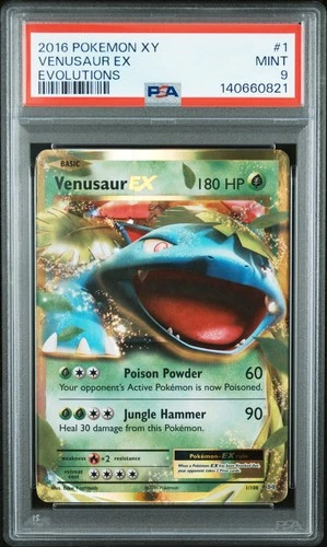 2016 POKEMON XY EVOLUTIONS #1 VENUSAUR EX PSA 9