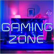 Neonlicht Schild Gaming Leuchtreklame Neon Sign Kinderzimmer Bar Party Wandde...
