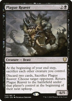 MTG CMR NM Rare Plague Reaver #143