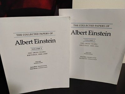 The Collected Papers of Albert Einstein, Volume 2 And Volume 3 Books.
