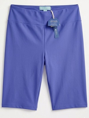 April Cornell UVA Swim Shorts NWT Periwinkle Blue Long Line Medium Modest 8''