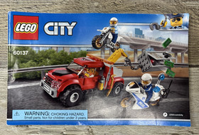 LEGO CITY 60137: Tow Truck Trouble Complete Build, Missing Some Stickers