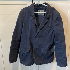 Boys Navy Blue Blazer, New York, 2 Buttons, Pockets, Size 8-10 Years, Sport Coat