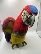 Vintage Steiff Lora Parrot 2540/30 17 Germany Posable Plush 1979-1986