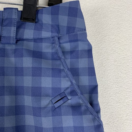 NIKE GOLF Tour Performance Women's Blue Plaid Stretch Sports Shorts Size W 6 (P) - Picture 3 of 16