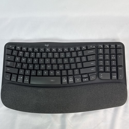 Logitech Wave Keys Wireless Ergonomic Keyboard with Cushioned Palm Rest - 第 1/12 張圖片