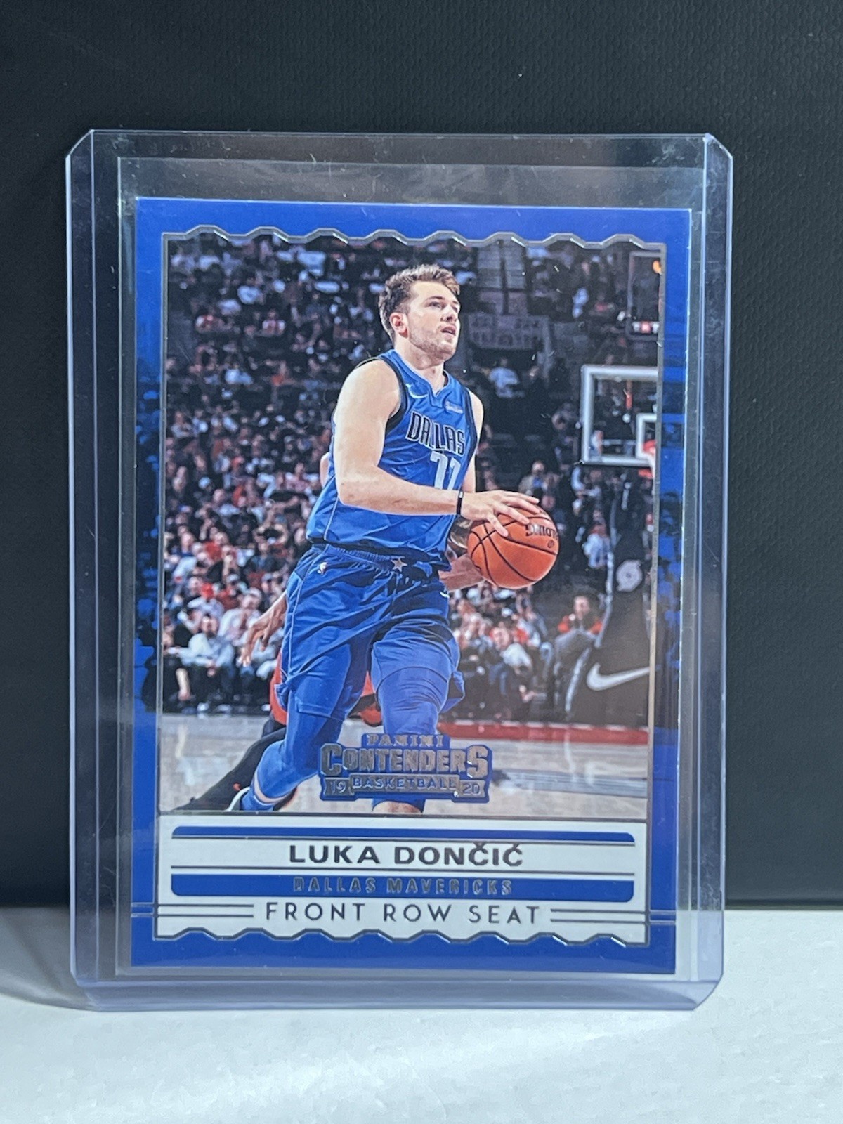 2019-20 Contenders Luka Doncic #11 Front Row Seat Color Match Mavericks