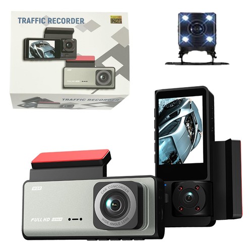 Dash Cam, 3 Channel Dash Cam, 1080P + 480P + 480P Dash Cam Front and Inside, ... - Picture 9 of 9