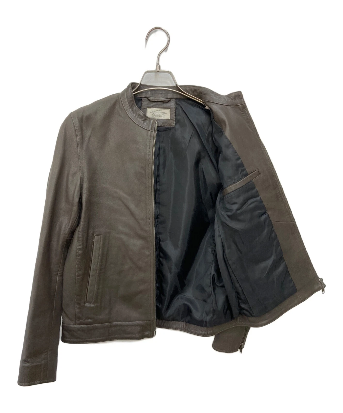 JOURNAL STANDARD relume Goat Leather Single Riders Jacket from Size S Brown - product detail image 5