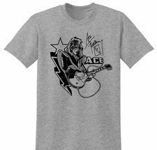 Vtg Ace Frehley Kiss Band Cotton All Size Men Women Sport Grey Shirt JU813