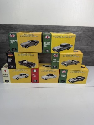 7 Atlas Editions Classic Sports Cars Maßstab 1:43 Diecast Modelle OVP siehe Bilder
