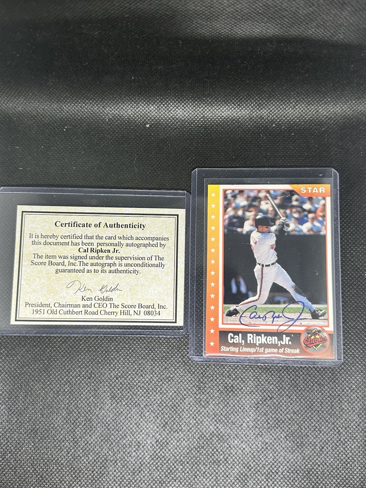 1982 Topps Future Stars Cal Ripken ROOKIE RC PSA 9 & Starting Lineup AUTO /995 view 4