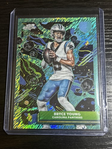 2025 Topps Chrome Cosmic #13 Bryce Young Aqua Equinox Refractor #/199
