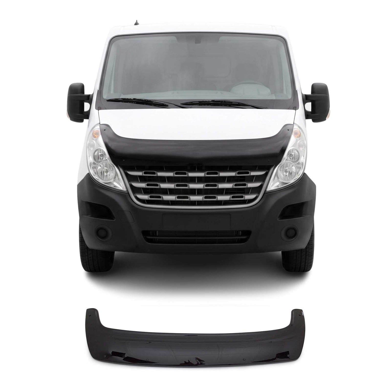 Déflecteur aérodynamique de capot pour protéger le pare-brise du Renault Master 2013