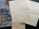 Confederate Vice President Alexander H. Stephens Letter & Cover/ Civil War