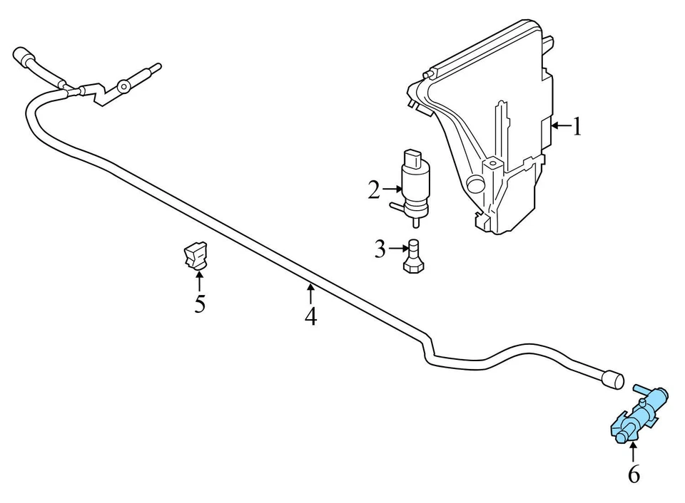 BMW 640I 2012-2018 - Pulverizador de lavado de faros izquierdo JET 7246087 Foto 3 de 4