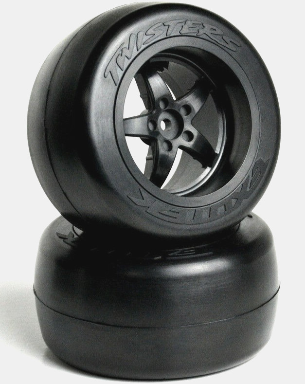 Exotek Twisters Mounted Drag Tire Set #2090 tires and wheels as shown 2090